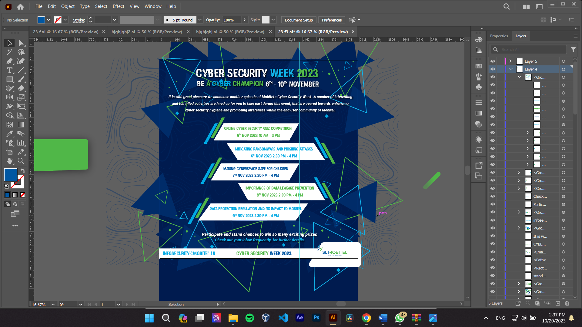 SLTMOBITEL — Cyber Week Event Schedule