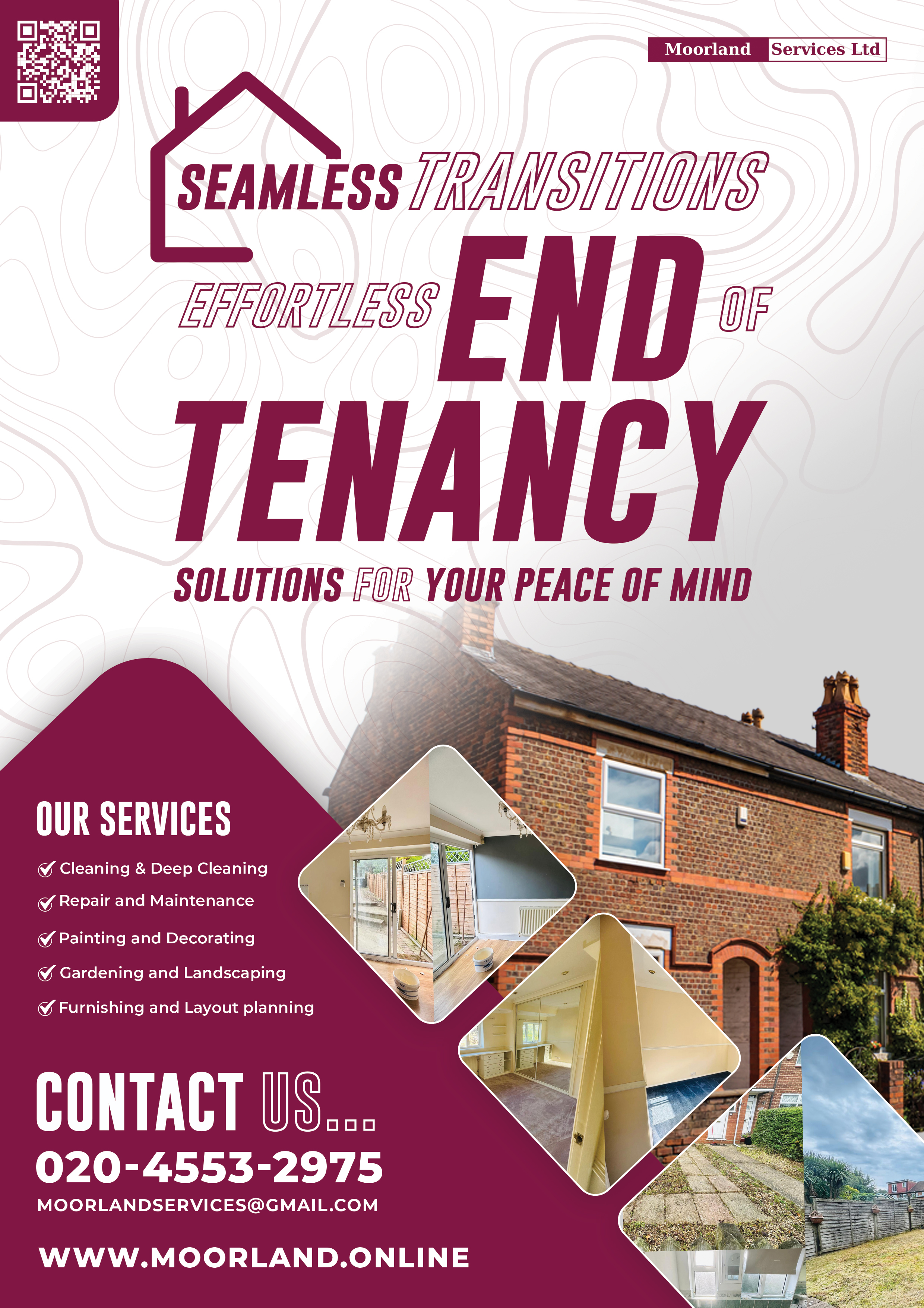 Moorland Services — End of Tenancy Flyer
